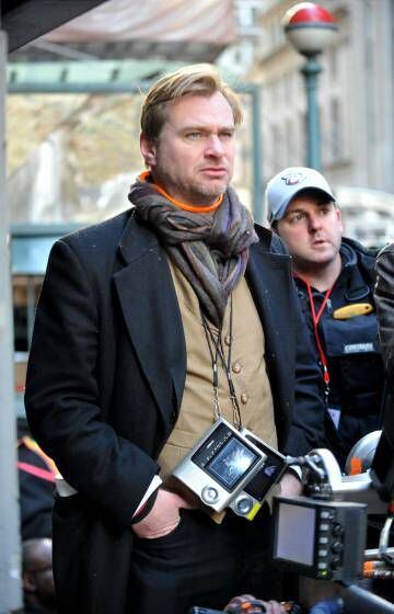 Christopher Nolan, en el set de rodaje de 'El caballero oscuro'.