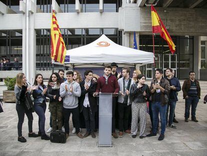 Acto de Societat Civil Catalana en la Universidad Aut&oacute;noma de Barcelona.