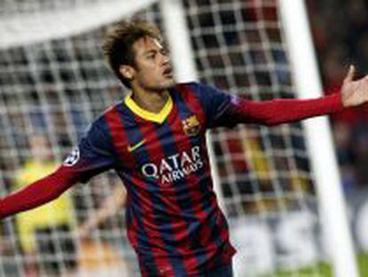 Neymar da Silva Santos, jugador del F&uacute;tbol Club Barcelona.