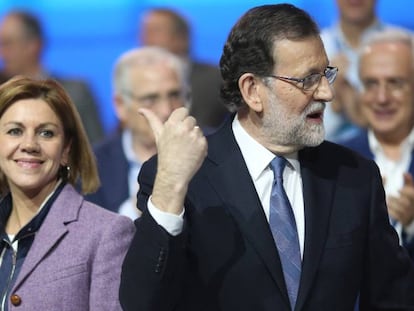 Cospedal y Rajoy, en el congreso del PP.