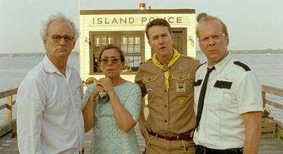 Un fotograma de 'Moonrise kingdom'.