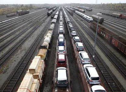 Imagen de la estación de Múnich (Alemania). España es uno de los países de la UE que menos usa el tren para transportar mercancías.