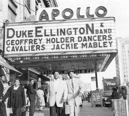 El Teatro Apollo anuncia una actuación de Duke Ellington.