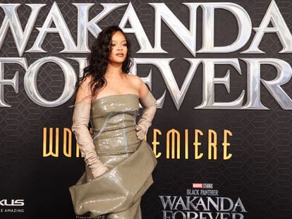 Rihanna durante la presentación de 'Black Panther: Wakanda Forever' en Los Ángeles el pasado 26 de octubre.