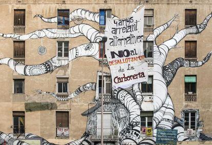 Fachada de La Carboneria, en Sant Antoni.