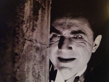 Bela Lugosi como Drácula, en una foto de la exposición.