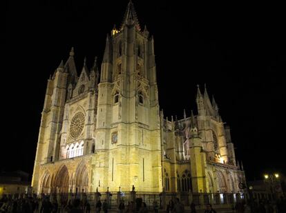 La catedral gótica de León.