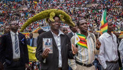 Toma de posesión del nuevo presidente de Zimbabue, Emmerson Mnangagwa, alias 'el Cocodrilo'.