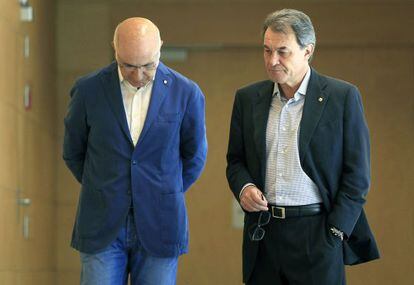 Duran i Lleida junto a Artur Mas