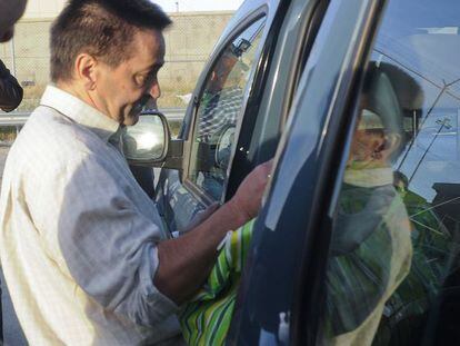 Iñaki de RenterÍa, a su salida el miércoles pasado de la cárcel de Soto del Real.