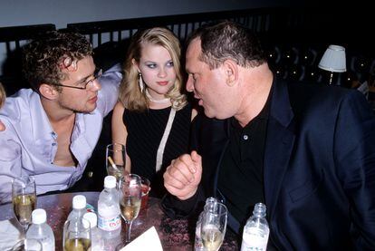 Ryan Phillippe, Reese Witherspoon and Harvey Weinstein, in an image from 1998.