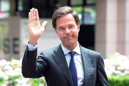 El primer ministro de Holanda, Mark Rutte, en junio