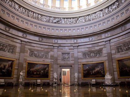 La Rotonda del Capitolio, localizada justo debajo de la gran cúpula del edificio.