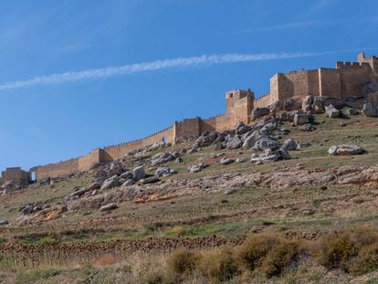Silueta del castillo de Gormaz, en la provincia de Soria.