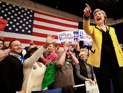 Hillary Clinton, en un acto de campaña en Detroit.