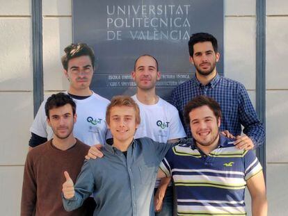 Los cinco universitarios de la UPV y su tutor, seleccionados por Hyperloop, creadores de prototipo para el tren más rápido de mundo.