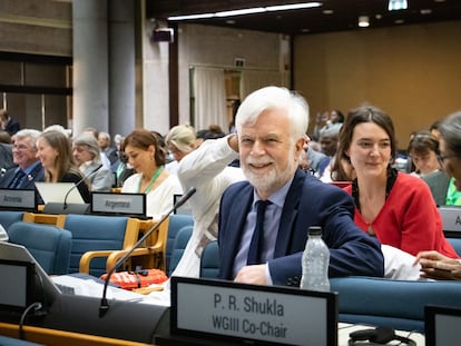 Jim Skea, nuevo presidente del IPCC, en el encuentro de Nairobi.