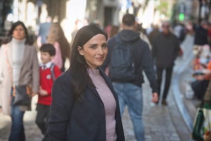 Marlene Hassan-Nahon, diputada en el Parlamento gibraltareño en la oposición y líder del partido de izquierdas Together Gibraltar, este viernes, en el Peñón.