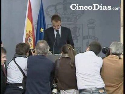 Zapatero anuncia nuevas medidas contra la crisis