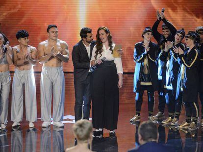 La concursante Robin Dee en una de las galas de 'Got Talent'.
