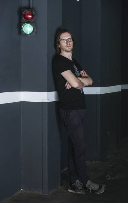Steven Wilson, en las oficinas de Music As Usual, en Madrid.