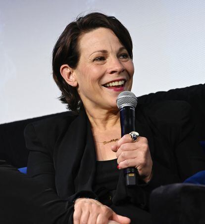 Lili Taylor during a conference in 2022.