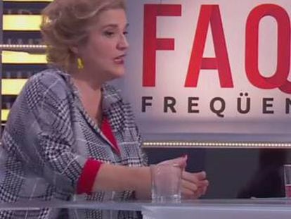 Pilar Rahola, al programa de TV3 'Preguntes freqüents'.