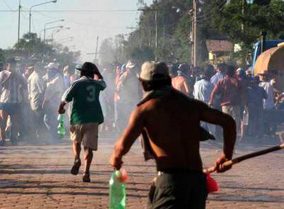 Protestas en Bolivia por el gaseoducto que lleva gas a Argentina.