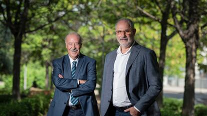 Vicente del Bosque y Andoni Zubizarreta, en Madrid.
