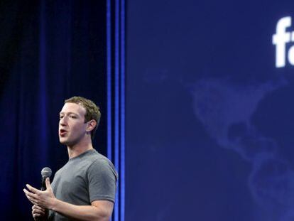 Mark Zuckerberg, fundador de Facebook, durante la conferencia de desarrolladores celebrada este mi&eacute;rcoles en San Francisco.