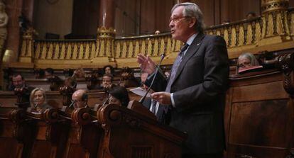 El alcalde de Barcelona, Xavier Trias, en un momento del Pleno.