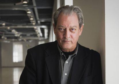 El escritor estadounidense Paul Auster, ayer en Madrid.
