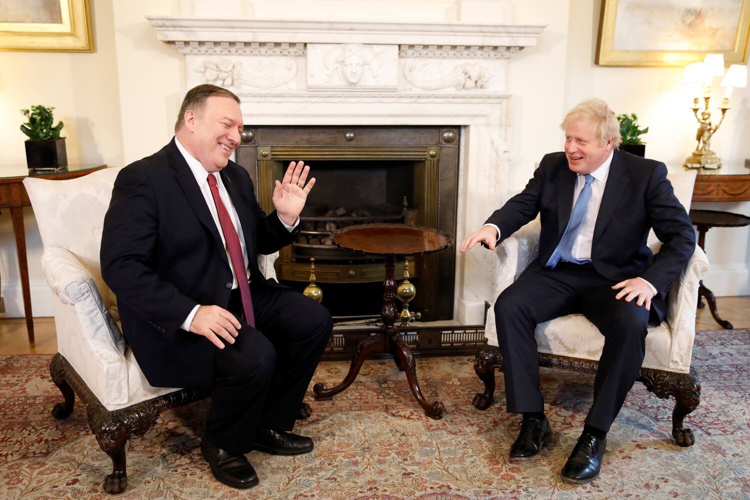Mike Pompeo y Boris Johnson, el pasado enero en Londres.