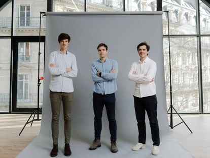Ghislain de Fontenay, Firmin Zocchetto y Florian Fournier, fundadores de PayFit.