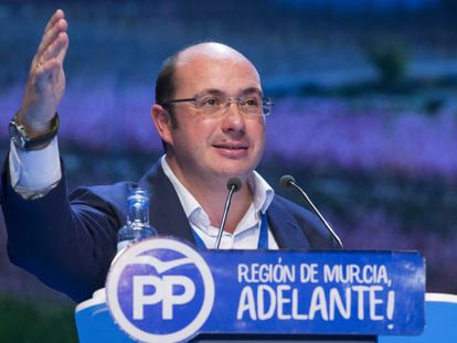 El presidente del Partido Popular en la Regi&oacute;n de Murcia, Pedro Antonio S&aacute;nchez.