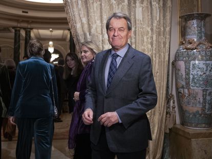 El expresidente de la Generalitat Artur Mas el sábado en la 80 edición del Premio Nadal.