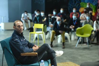 Alejandro Valverde, last Friday at school 42.