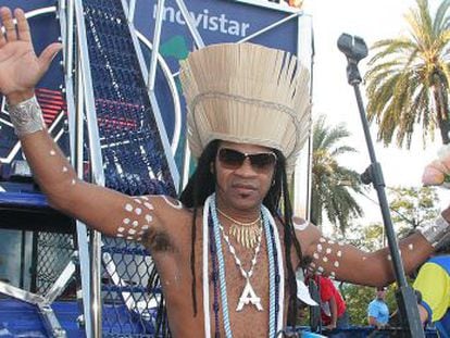 Carlinhos Brown, en Sevilla en 2005.