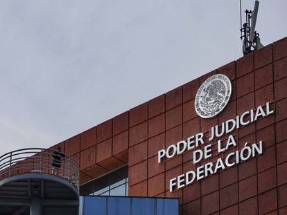 Un edificio sede del Poder Judicial de la Federación, el 17 de octubre en Ciudad de México.