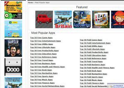 Página de Apple sobre las aplicaciones con más éxito.