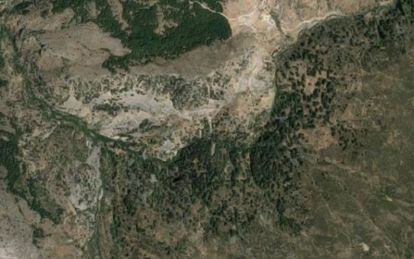 Captura de una imagen de satélite en Google Maps.