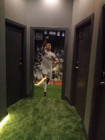 Imagen interior del hotel de CR7.