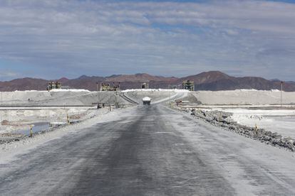 Una mina de litio en el desierto de Atacama, Chile.