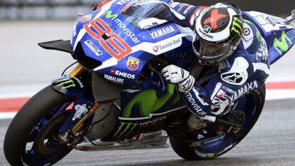 Jorge Lorenzo, piloto del Movistar Yamaha MotoGP Team, durante el GP de las Américas de la semana pasada