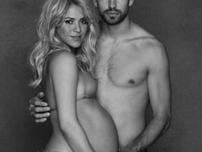 Gerard Piqué y Shakira, desnudos para UNICEF.