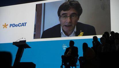 Puigdemont intervé a la clausura de l'Assemblea del PDeCAT.