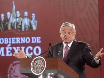 López Obrador, en la conferencia de prensa de este miércoles.
