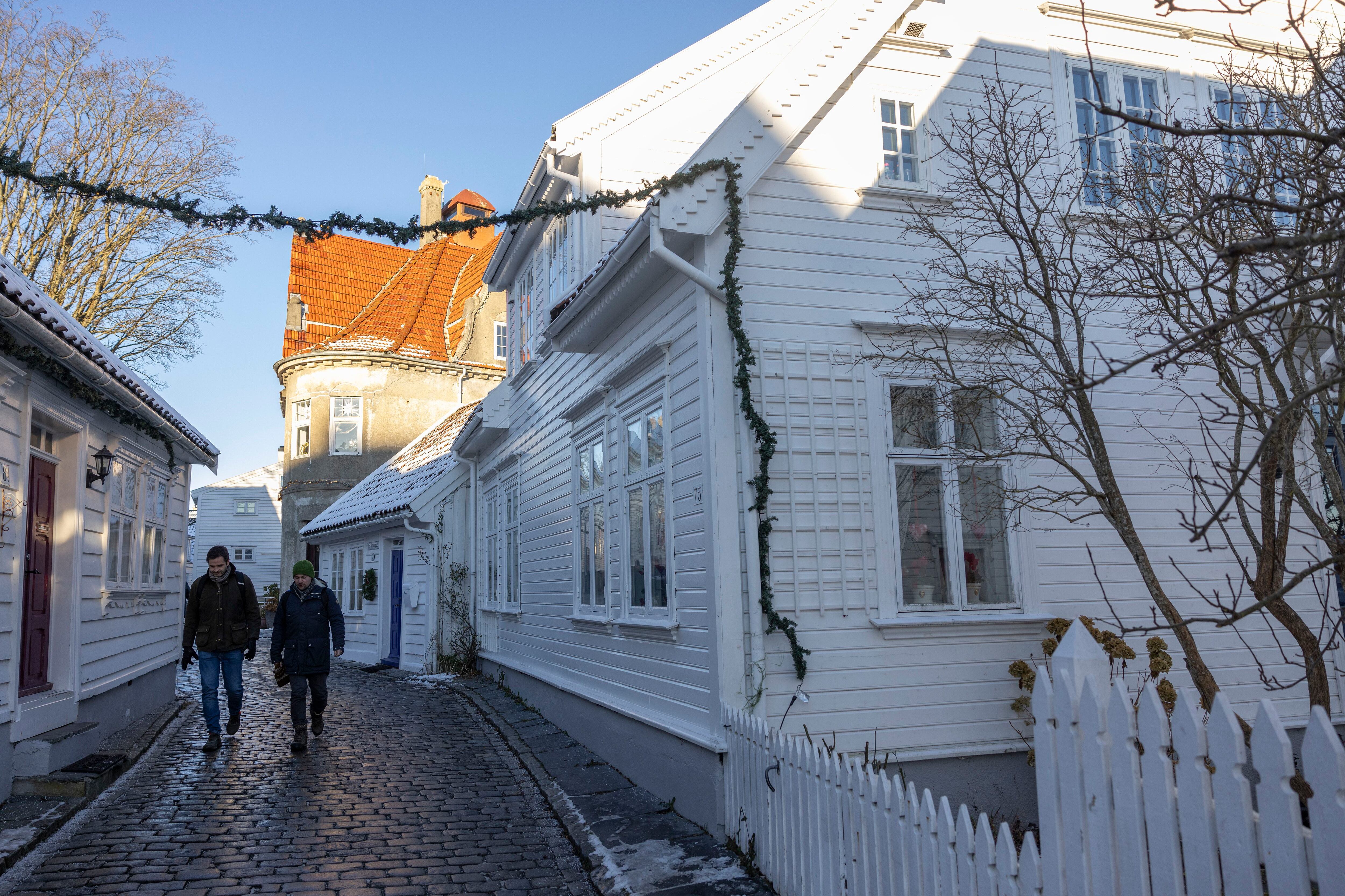 Calles de la ciudad noruega de Stavanger.