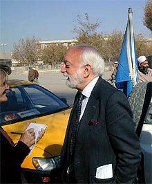 El enviado de la ONU en Afganistán, Francesc Vendrell, en Kabul.