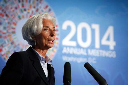 Christine Lagarde, en la asamblea de octubre